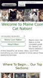 Mobile Screenshot of maine-coon-cat-nation.com